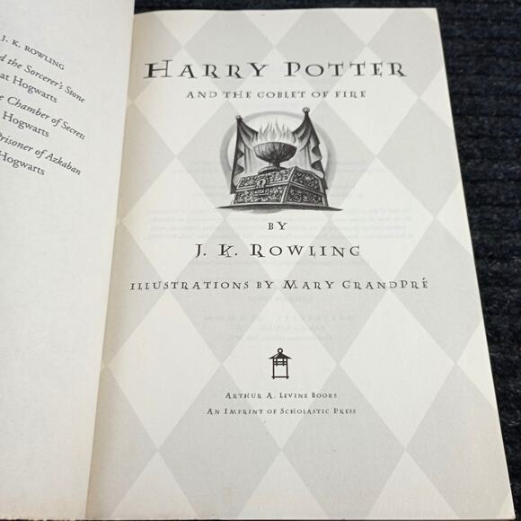 Harry Potter Goblet of Fire Hardcover Book J. K Rowling - Picture 3 of 8